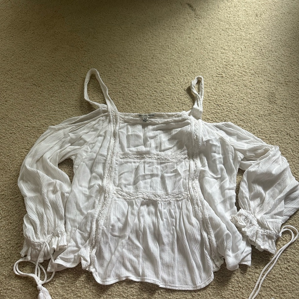 American Eagle Outfitters White Blouse